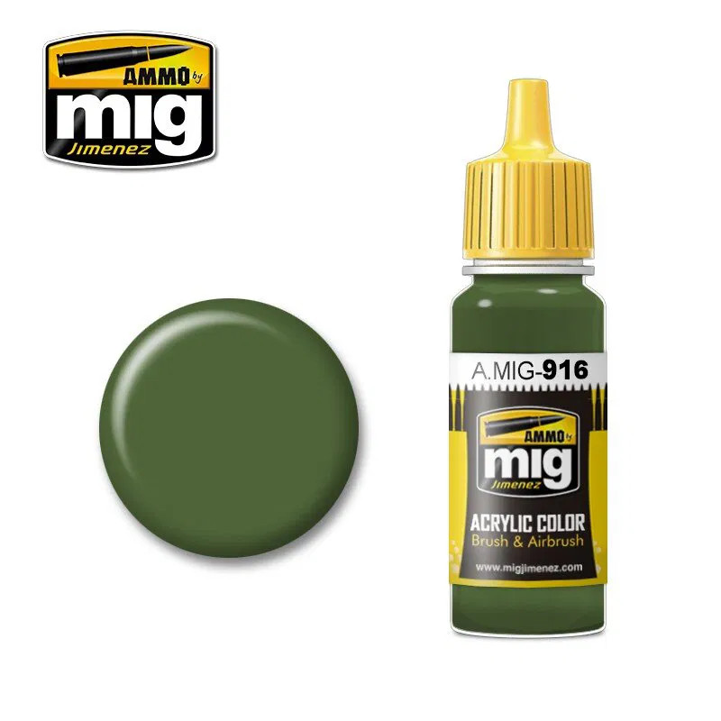 Ammo MIG 916 - Acrylic Paint (17ml) - Green Base