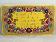 Vintage 1971 Sugar and Spice Wall Hanging Plaque For Girls Baby Nursery Decor