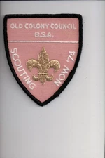 1974 Old Colony Council Scouting Now patch