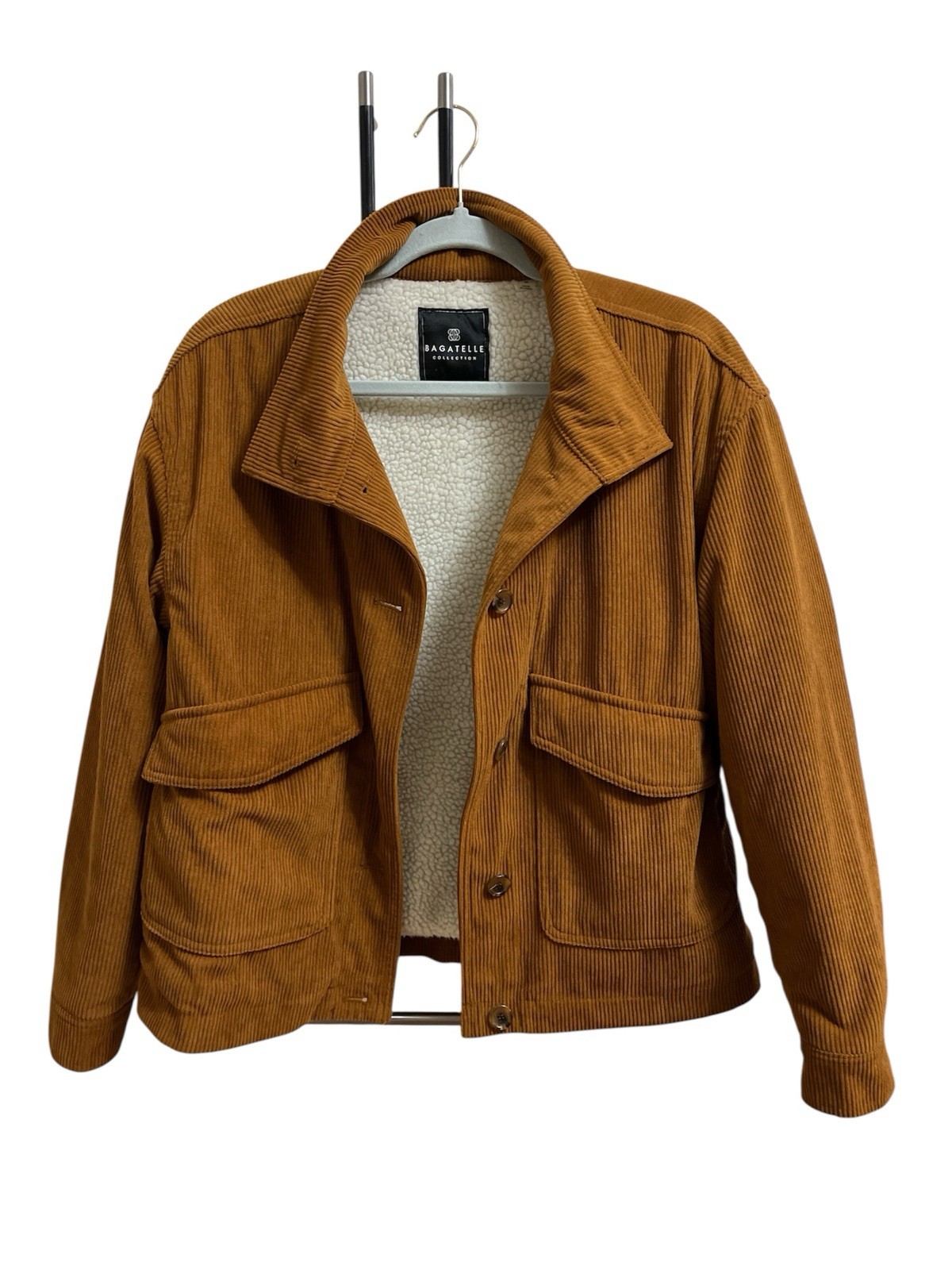 Bagatelle Collection Brown Button Lined Jacket wi… - image 1