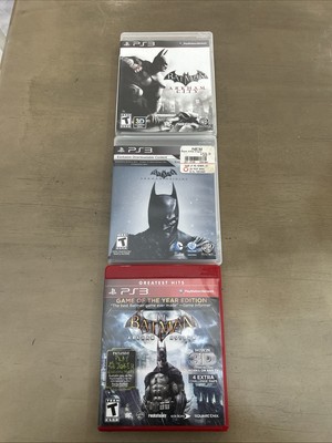 Batman Arkham Trilogy Lot: Arkham Origins, Arkham Asylum & Arkham City Bundle