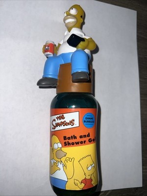 The SIMPSONS- BATH & SHOWER GEL UNOPENED from ENGLAND  RARE VARIANT Bart w Duffs
