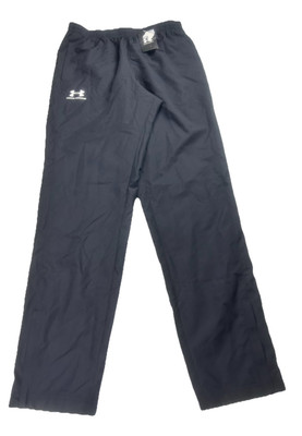 Under Armour Mens M UA Vital Woven Wind Resistant Ankle Zip Track Pants Black