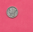 US USA 1939-S MERCURY DIME F FINE NICE OLD VINTAGE WWII SILVER COIN