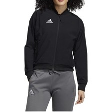 Adidas NWT Sideline 21 Woven Bomber Jacket GP7955 Black Full Zip Pockets Size M