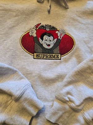 Supreme Vampire Boy Hooded Sweatshirt Ash Grey L Sean Cliver