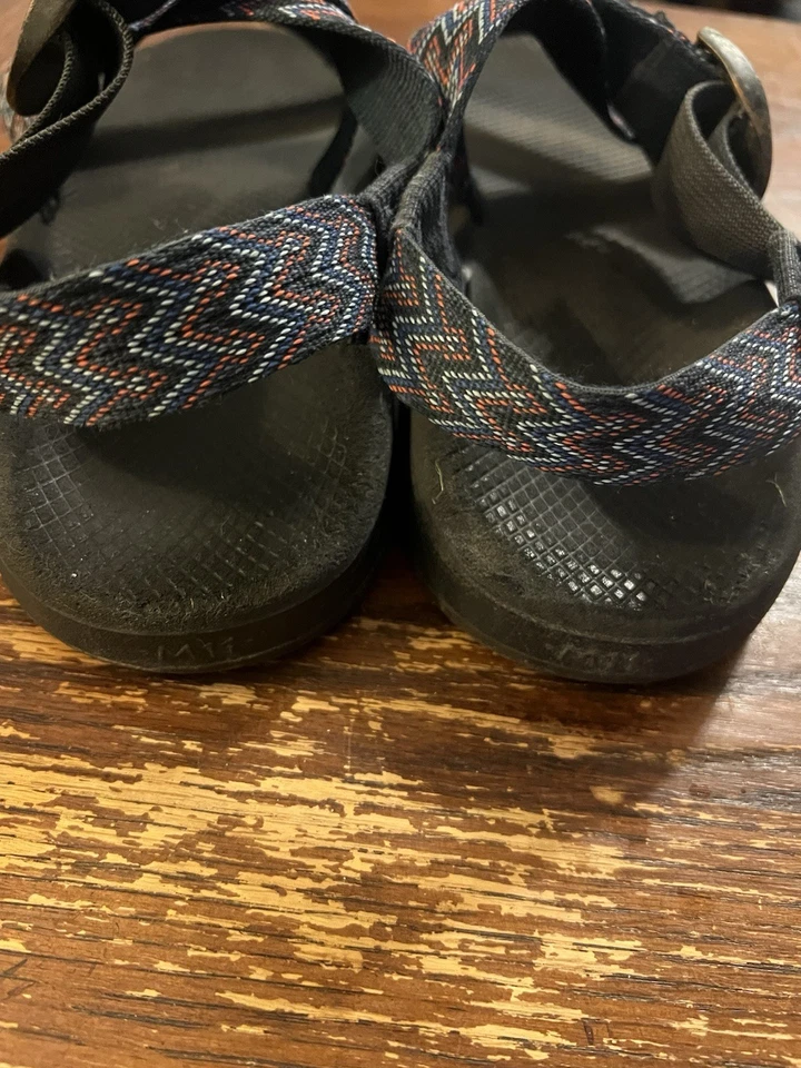 Sandalias deportivas clásicas CHACO HOMBRE azul negro suela manchada talla US 11 M Foto 3 de 4