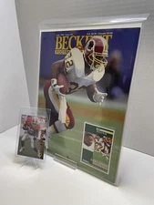 Ricky Ervins Redskins Beckett Magazine + 1 Card Fan Gift Display Bundle