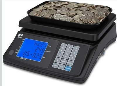 Money Counting Scale Coin Counter Machine Coin Cash Currency USD ZZap