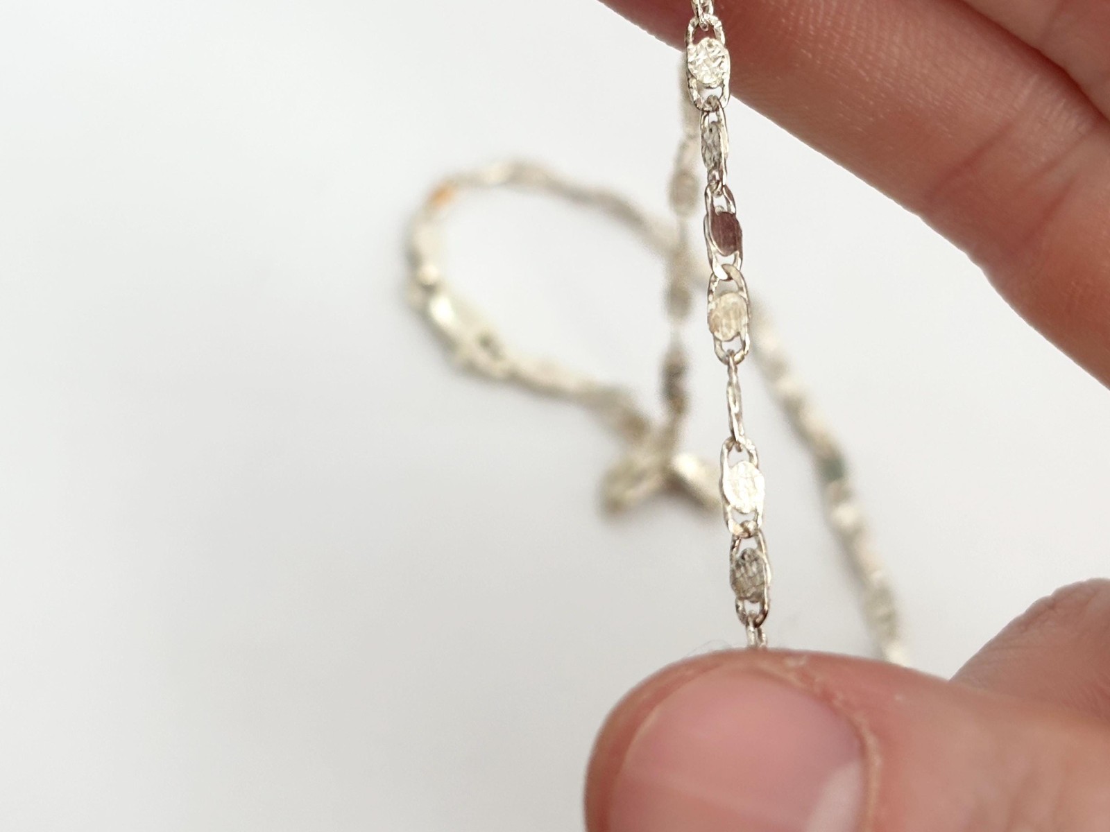 Oval Sectioned Solid Sterling Silver 925 Vintage … - image 7