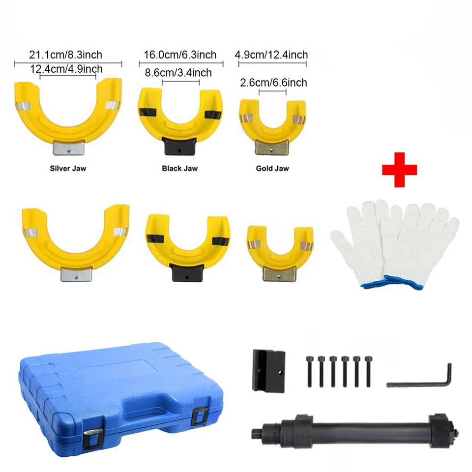 4500kg Coil Spring Strut Compressor Clamp Shock Absorber Suspension 3 Pcs Tool - Image 3 of 4