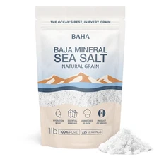 BAHA - Baja Mineral Sea Salt | Original Natural Grain Baha Mineral Gold Salt ...