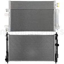 Aluminum Radiator & AC Condenser Cooling Kit For 2010-2012 Dodge Caliber 2.4L