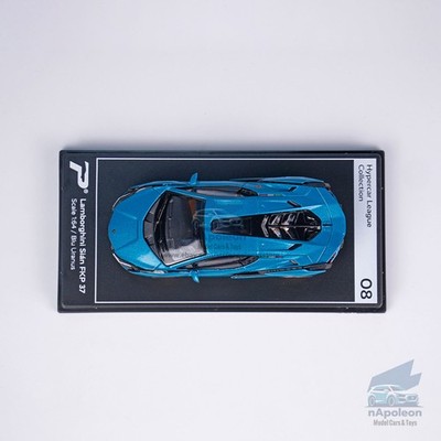 1:64 Lamborghini Sian FKP 37 Model Car Diecast Vehicle Collection Kids Gift Blue