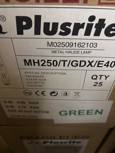 5 x 250W HQI farbige Glühbirne Metalldampf röhrenförmig blau grün oder magenta - Bild 6 von 6