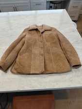 SAWYER OF NAPA Shearling Sheepskin Coat - 34 Medium