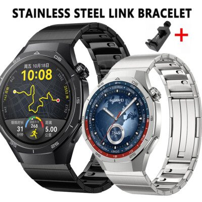 Luxus Edelstahl Armband Ersatz Für Huawei Watch GT 5 3 2 Pro 2 2e 46mm Watch 4