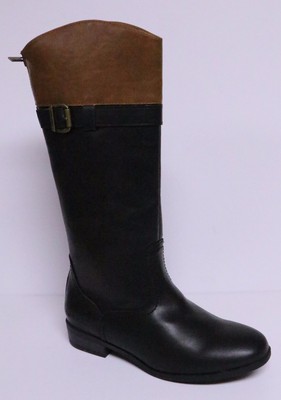 nine west riding boots cognac