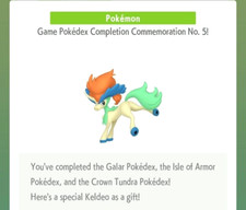   Pokemon Home Shiny Keldeo Event Untouched  