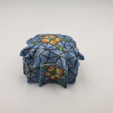 ANCIEN PILULIER BOITE MINIATURE PORCELAINE GABRIEL FOURMAINTRAUX DESVRES