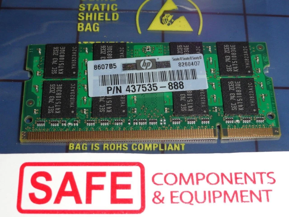 Samsung 4GB (4)X1GB) Memory M470T2953EZ3-CE6 PC2-5300S DDR2 667Mhz SODIMM MM-457 - Image 2 of 2