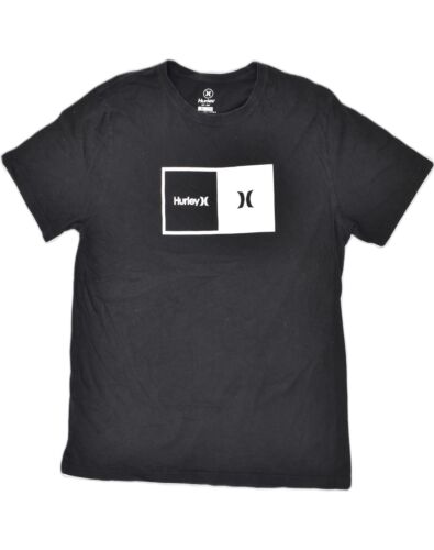 T-shirt da donna Hurley grafica top UK 18 XL nero cotone AJ02 - Foto 1 di 3