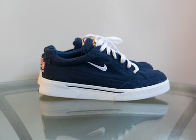Nike GTS 2000 USA Olympics Navy Blue Canvas Vintage Deadstock Mens 8 / Women 9.5
