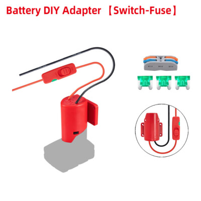 14AWG Batterieadapter In-line für Milwaukee 12V M12 Dock Power Connector Robotic