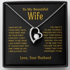 To My Wife Necklace, Christmas Gifts For Women, Anniversary Gift For Wife