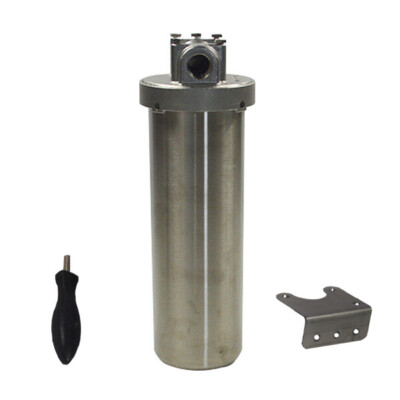 TECHTONGDA Stainless Steel Heavy-duty Filter Housing 1/2''NPT w/Bracket & Wrench 