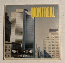 View-Master MONTREAL, CANADA - A051 - 3 Reel Set - Early 60's Pressing