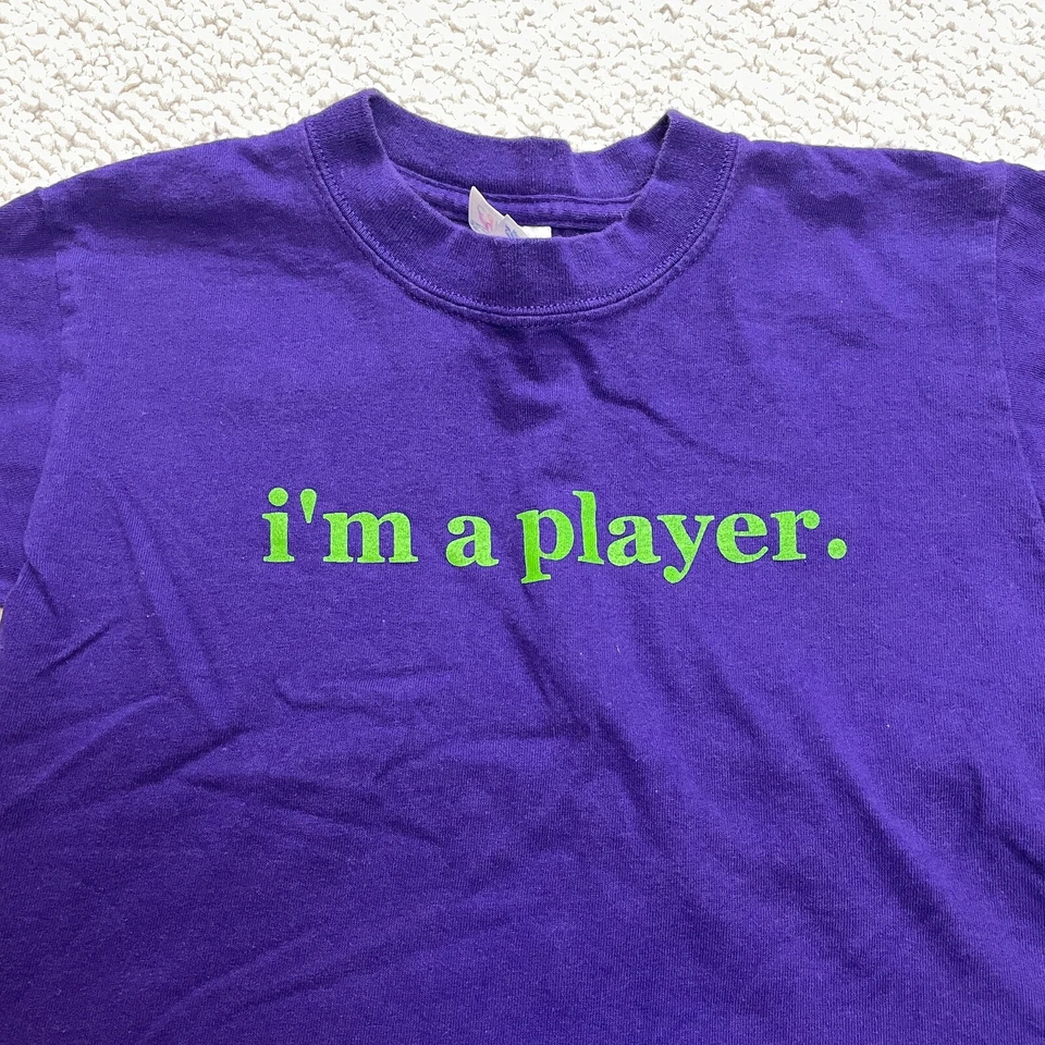 Camisa Gildan Activewear Ultra Algodón Juvenil 4T Crew I'm a Player SadieDey's Café Foto 2 de 4