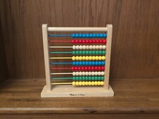 Melissa and Doug 100 Wooden Ball Abacus Montessori Kids Education Toy