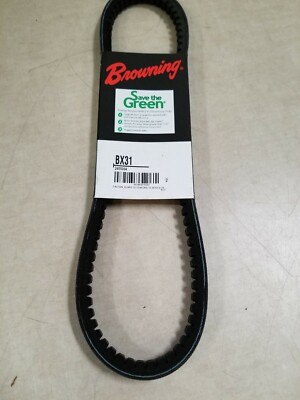 Browning BX31 Industrial Belts Gripnotch Belt, BX Belt Section, Rubber, 31'' Pit