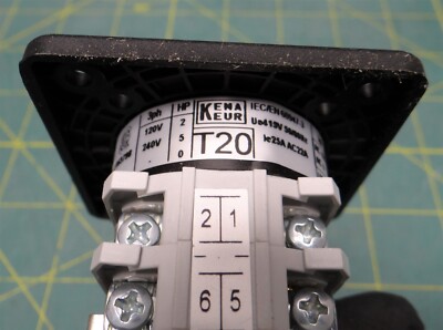 Electroswitch Interruttore Rotante KW20 112A4-1 – 20A 300V, NSN 5930-00-659-2672, UL, USA