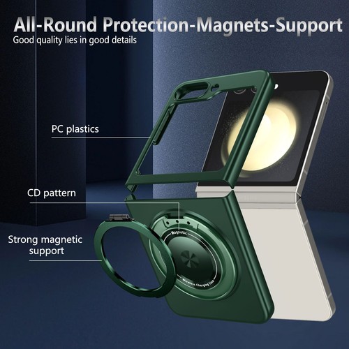 Magnetic Ring Holder Shockproof Case Cover For Samsung Galaxy Z Flip 7 6 5 4 3 - Picture 21 of 31