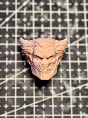 Unpainted 1/12 Ultimate Wolverine Logan Custom Head Sculpt Fit 6'' Action Figure