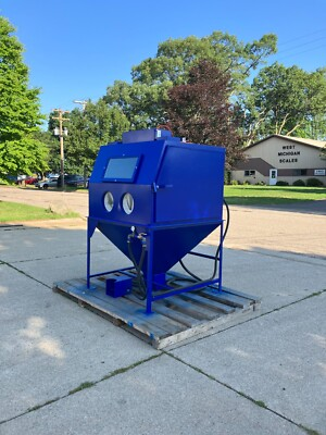 #ad #ad SANDBLASTING CABINET INDUSTRIAL BLASTING SYSTEM PRESSURE POT BLASTER 48X48X36 $13695.00