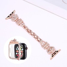 Sparkling Crystal Case  Band For iWatch Series 9/8/7 41mm/45mm 6/5/4/SE 40/44mm