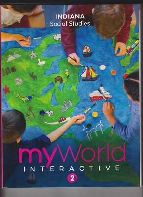 MY WORLD INTERACTIVE 2 INDIANA SOCIAL STUDIES - BRAND NEW 