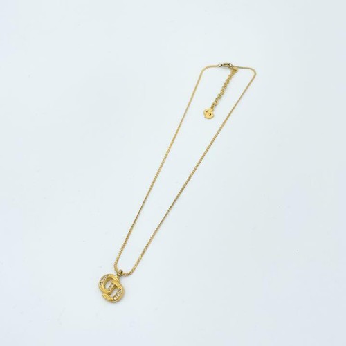 Christian Dior Necklace Crystal Stone 