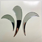 Niesmann Bischoff sticker motorhome, chrome colour emblem, 3D 120x147mm