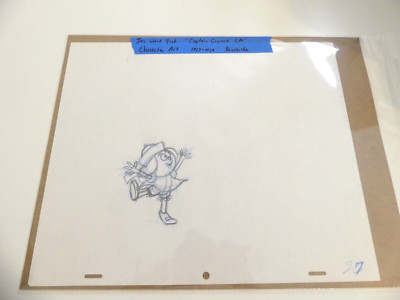 #EB 1963-73 JAY WARD PRODS ANIMATION SKETCH CAPTAIN CRUNCH COMMERICAL ...