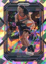 2023 Panini Prizm WNBA SHEY PEDDY #110 CRACKED ICE PRIZM MERCURY