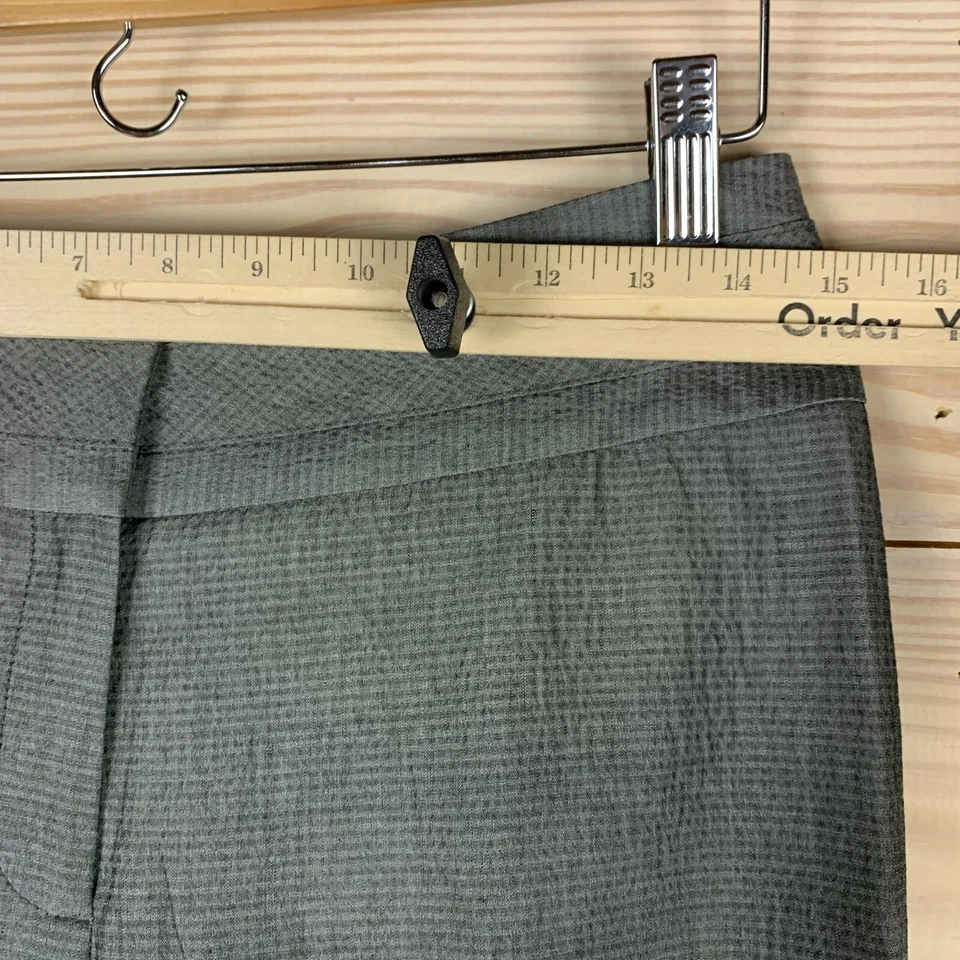 Pantalones Classique Entier Pierna Ancha Mujer 4 Gris Lana Acampanado Pantalón Carrera Foto 3 de 4