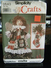 Simplicity Crafts 0643 Christmas Decorations Table Decorations Pattern