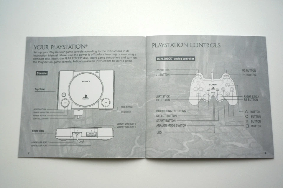 Fear Effect PS1 Instruction Manual ONLY READ DESCRIPTION - Image 2 of 4