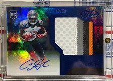 2017 PANINI CERTIFIED CHRIS GODWIN ROOKIE, #222, AUTO, MIRROR BLUE #40/50, 4 CLR