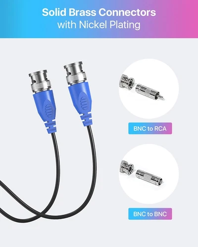 100Ft Bnc Power Video Cable For Cctv Security Cameras Compatible With All Brands - Picture 2 of 8