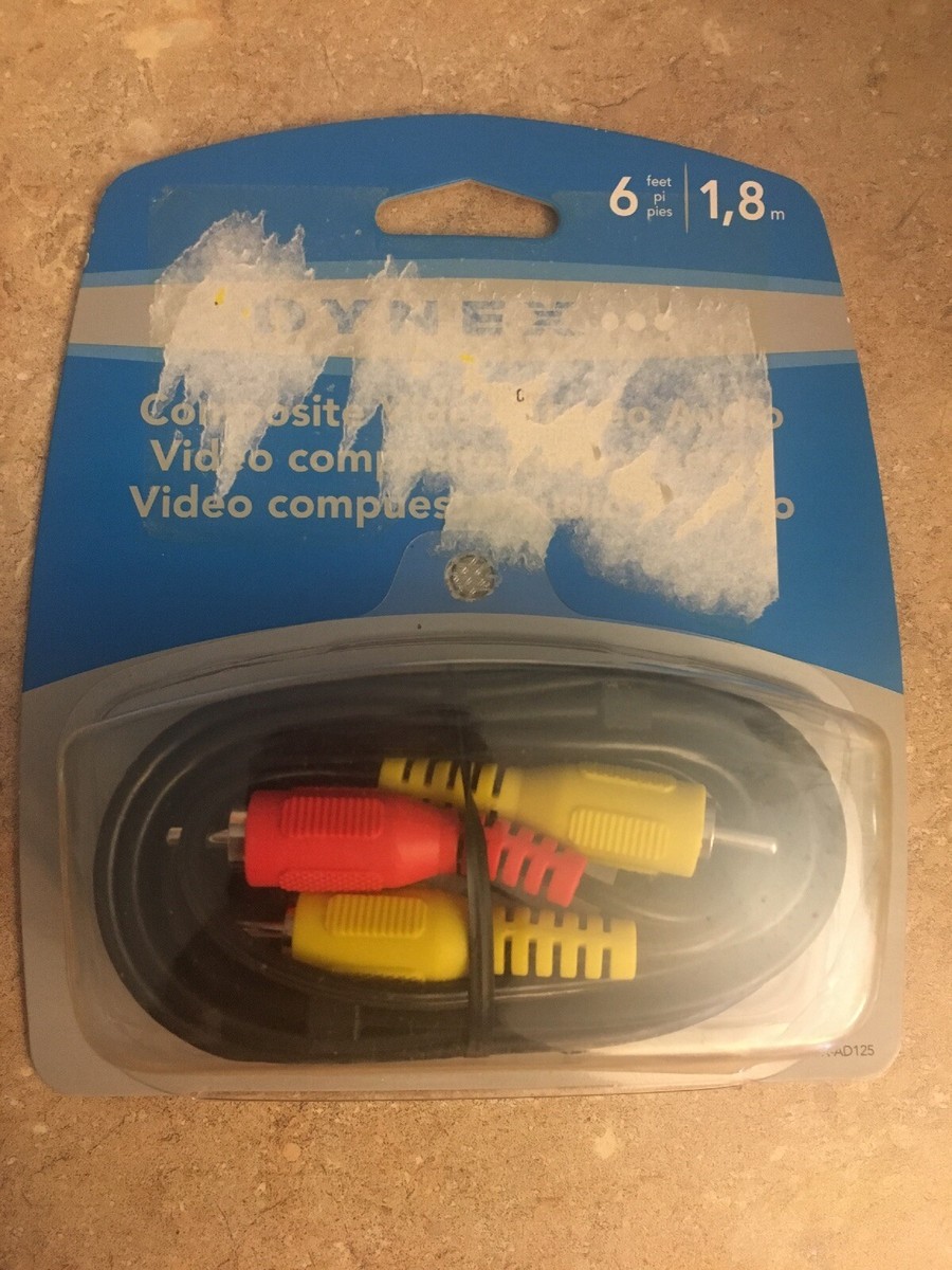 DYNEX  ビデオコード Dynex Composite Video/Stereo Audio Cable RCA Connector, 6 Feet, DX